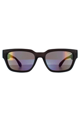 5004 Sunglasses - Black / Purple Mirrored