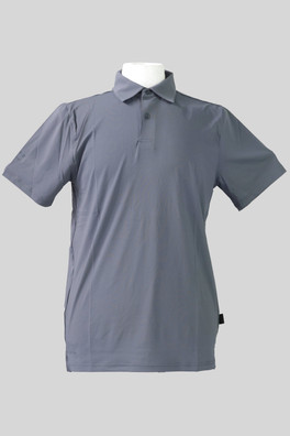 Mens Short Sleeve Tech Polo 92% Recycled Polyester - Graphite