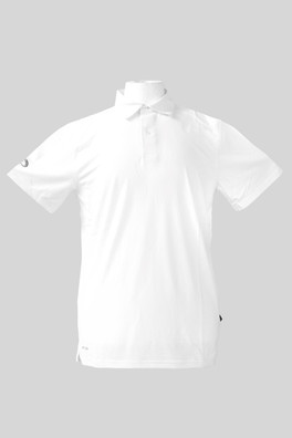 Mens Short Sleeve Tech Polo 92% Recycled Polyester - White