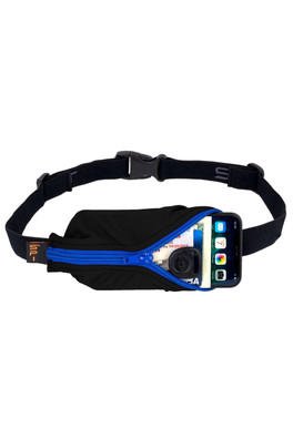 Large Pocket Running Belt - Black/Blue