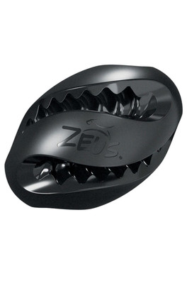 Zeus ChewChasers Treat Rugby Ball Dog Toy - Black