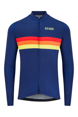 Sunrise Mens Long Sleeved Jersey - Blue