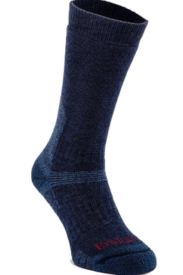Explorer Unisex Heavyweight Merino Crew Hike Socks - Navy Blue