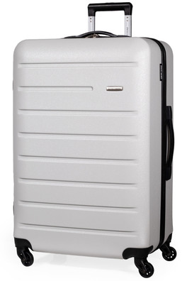 Voyager Hard Shell Lightweight Suitcase Luggage - Light Grey