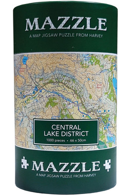 Map Jigsaw Puzzle Central Lake District - 1000 piece