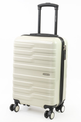 Provence Cabin Suitcases Hard 8 Wheel TSA Luggage - White