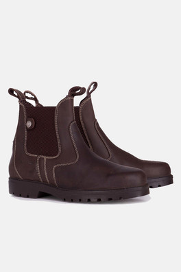 Womens Leather Bronx Boots - Chocolate
