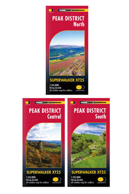 Peak District Superwalker Map Set - Scale: 1:25,000