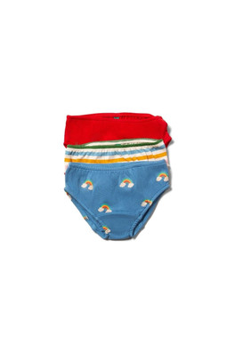 Rainbow Kids 100% Organic Cotton Underwear Set 3pk - MULTI