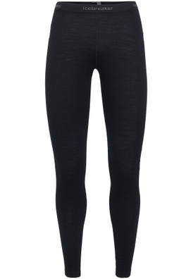 Merino Wool 200 Oasis Women's Base Layer Leggings - Black