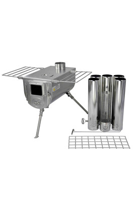 Woodlander Large Camping Stove - Silver