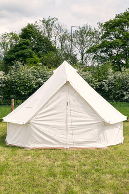 5M Kokoon Deluxe XL Cotton Canvas Bell Tent - White