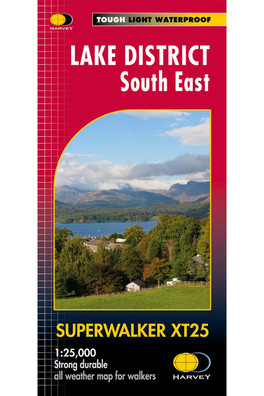 Lake District South East Superwalker Map - Scale: 1:25,000