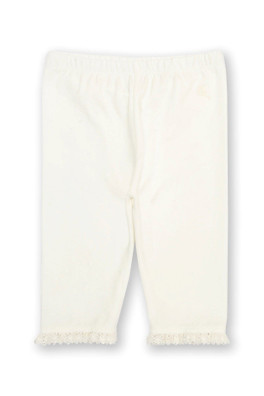 Baby/Kids 95% Organic Cotton Pedal Pushers - Cream