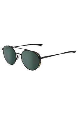Chill In Round Cat 3 Lifestyle Sunglasses - Black Tortoise w/ Green Lens