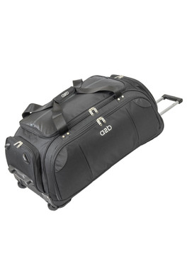 Quest 95.3L Wheeled Holdall Roller Duffle Bag - Black