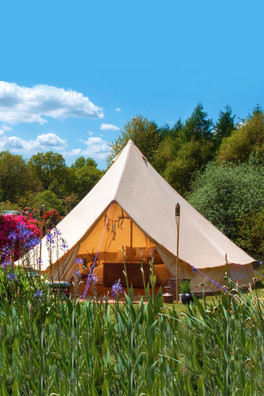 6m Bell Tent Fire Retardant Cotton 320gsm - Sandstone