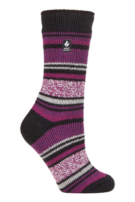 Womens Thick Thermal Socks - Black (Barcelona)