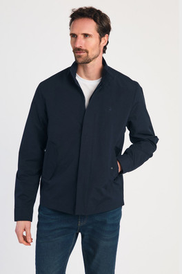 Harrington Style Mens Funnel Neck Jacket - Navy