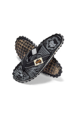 Islander Mens Flip Flops - Midnight Black