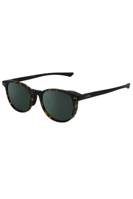 Chill Out Round Cat 3 Lifestyle Sunglasses - Matt Tortoise w/ Green Lens