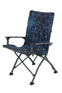 Folding Camping Chair Girona - Black / Blue