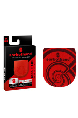 Shock Stopper Unisex Heel Pads - Black, Red