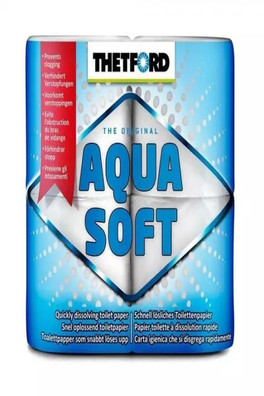 Aqua Soft Toilet Rolls (4 rolls) - Grey