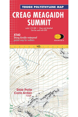 Creag Meagaidh Summit Map - Scale: 1:12,500