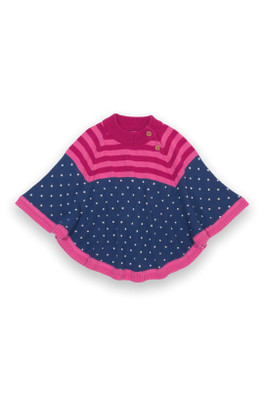 Baby/Kids 100% Organic Cotton Poncho - Berry Blush