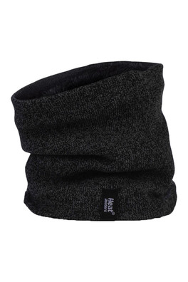 Mens Thermal Fleece Lined Neck Warmer - Black