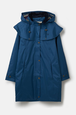 Outrider Womens 3/4 Length Waterproof Raincoat - Deep Sea