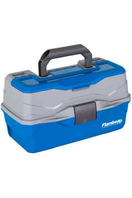 Two Tray Classic Tackle Box - Blue/Grey
