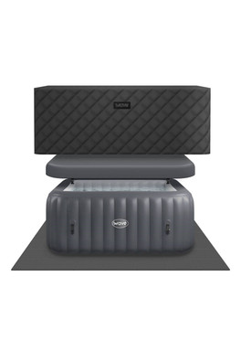 Pacific 6-Person EnergySave Hot Tub Bundle - Dark Grey