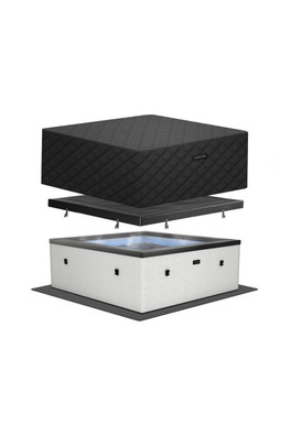 Garda 4-Person EnergySave Hot Tub Bundle - Pebble White