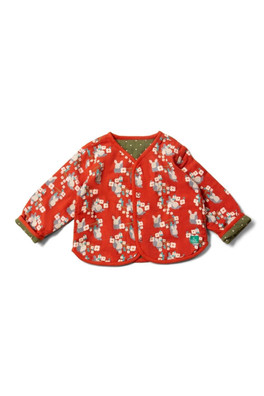 Rabbits Baby Kids 100% Organic Cotton Jacket - Red