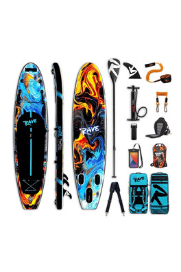Acrylic 10'6ft Inflatable Paddle Board Kit - Fire & Ice