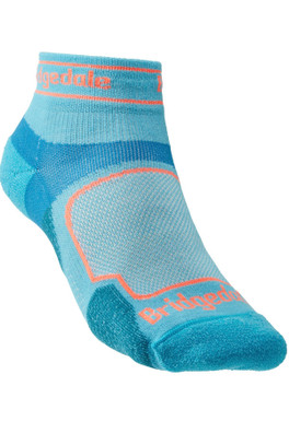 Ultra-Light Womens T2 Coolmax Low Cut Run Socks - Haze Blue