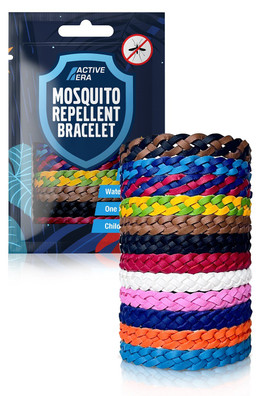 Mosquito Bands 12 Pack - Assorted Colours