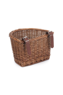 Kids Wicker Bicycle Basket - Brown