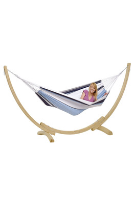 Striped Hammock and Apollo Stand Set - Marina