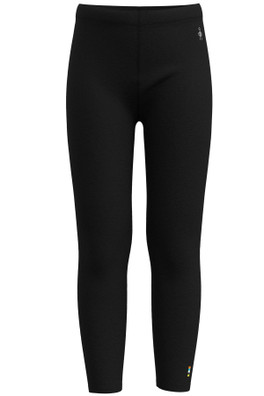Merino Wool 250 Kids Base Layer Leggings - Black