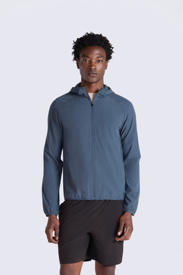 Avenue Mens Lightweight Hooded Jacket - Petrol