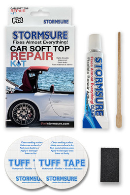 Convertible Soft-Top Roof Repair Kit - Clear