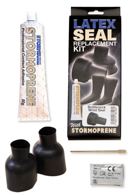 Bottleneck Wrist Seal Drysuit Kit - Off-White