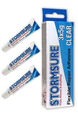 Flexible Repair Adhesive 3x5g Pack - Clear