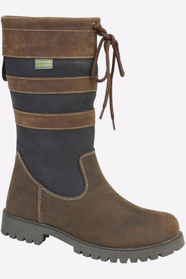 Parkgate Waterproof Womens Boots - Brown / Navy