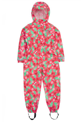 Kids Waterproof Rain Or Shine Suit - Strawberries