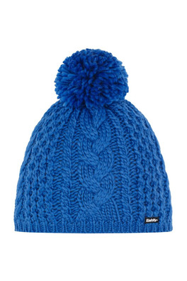 AFRA POMPON Merino Wool Blend Beanie - Skyway