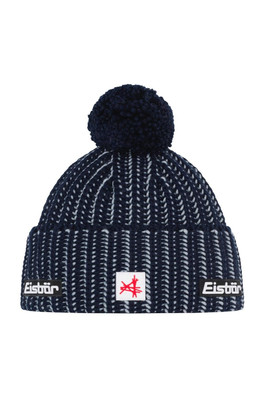 RONDA POMPON SA Merino Wool Blend Beanie - Night/Fjord
